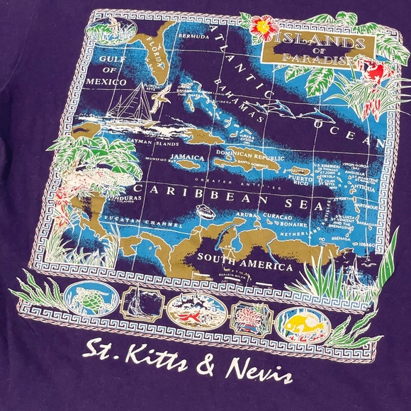 Men’s medium st kitt and nevis island tee shirt - Picture 2 of 3